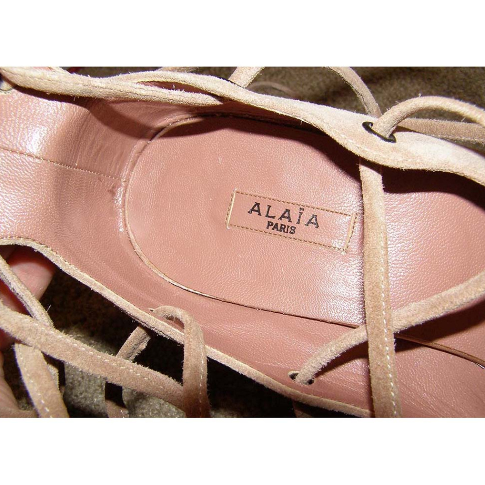💗 NEW size 40/9-9.5 Alaia Suede Platforms SUPER SEXY - Picture 8 of 8